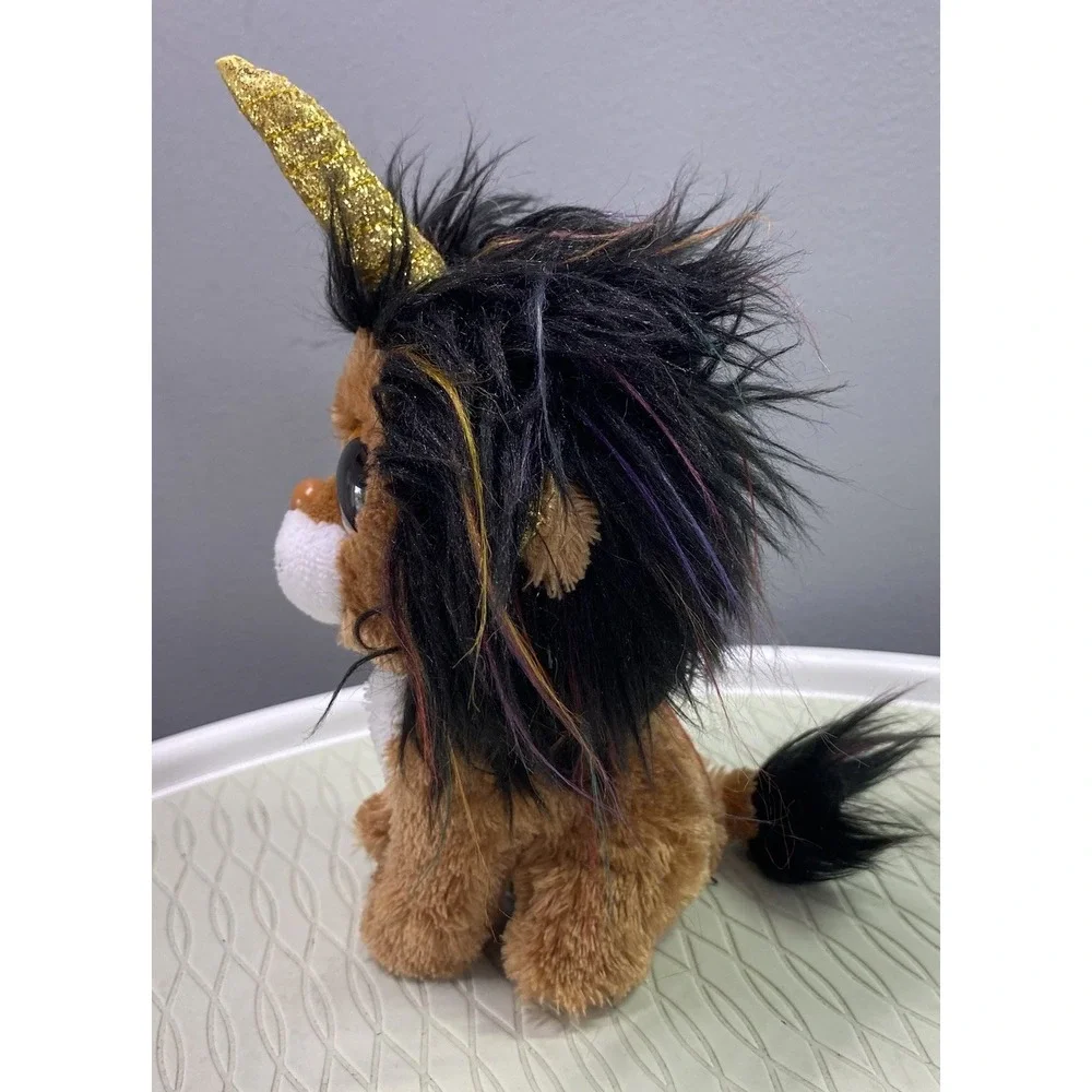 Ty Beanie‎ Boos Ramsey Unicorn Lion Bean Bag Plush Stuffed Animal Soft Toy 6